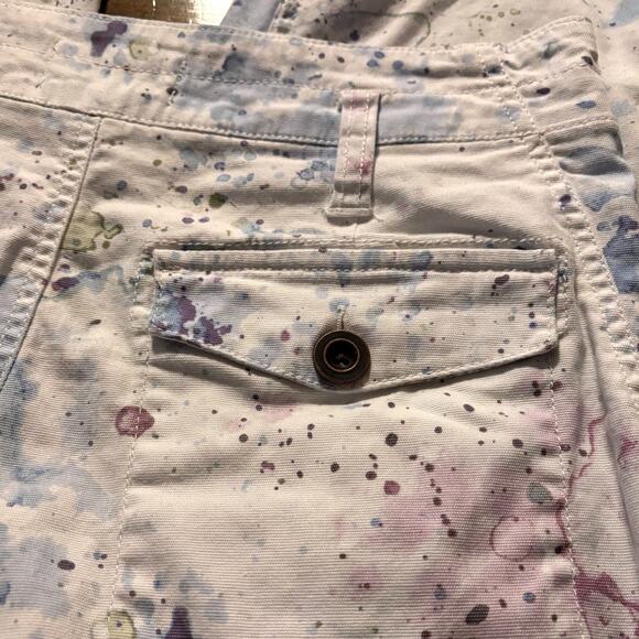 Anthropologie Women’s 27 Pants Wanderer Watercolor Cargo Utility Relaxed - Picture 8 of 16